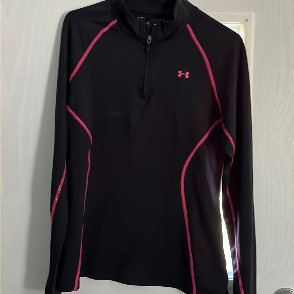 Women’s Under Armour top, size large, half zip